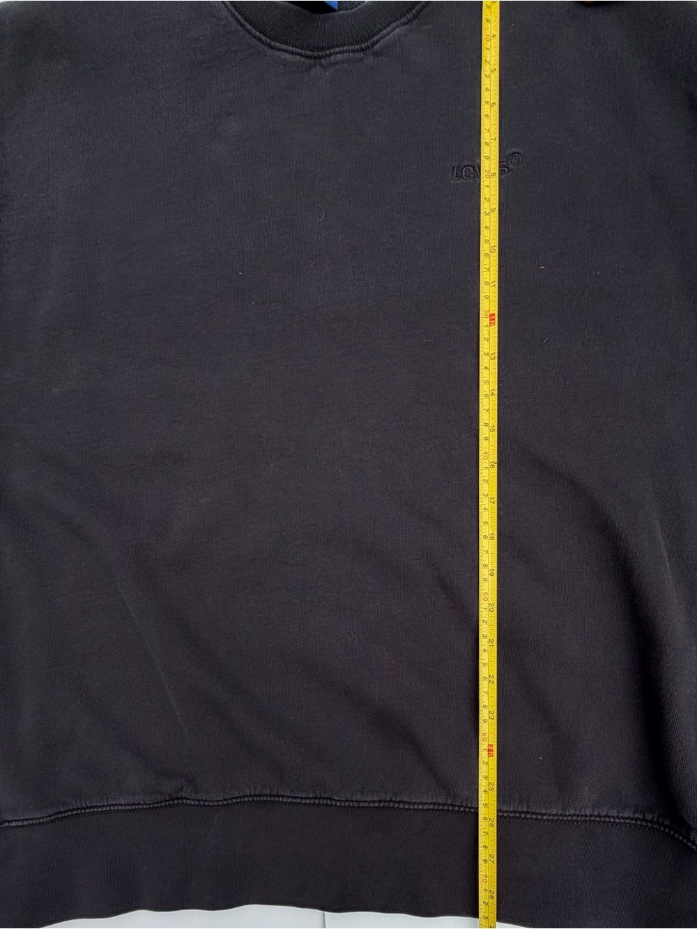 Levi Crewneck Sweater Relaxed Fit Black Red Tag XXL